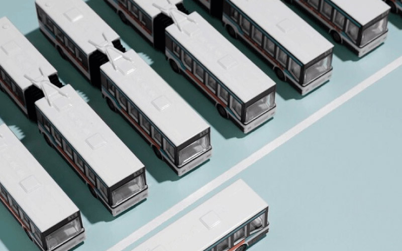 an image of a fleet of buses/coaches, transport needs, August 2024, UK