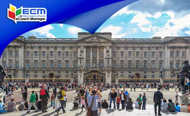 Thumbnail crowds in front of Buckingham Palace, UK tourist arrivals, August 2024, UK