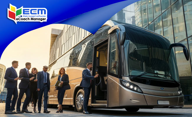 thumbnail coaches transporting conference attendees to a hotel, transport needs, August 2024, UK