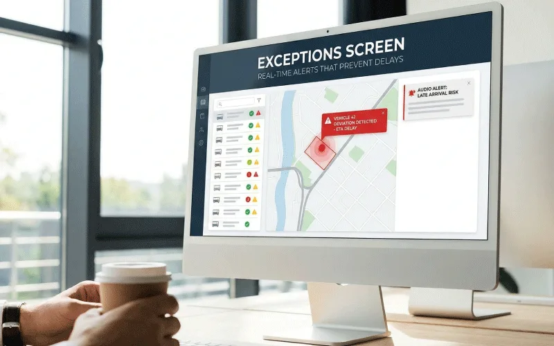Exceptions Screen