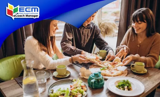 thumbnail table with happy dining guests at a restaurant, UK gourmet activities, UK food tours